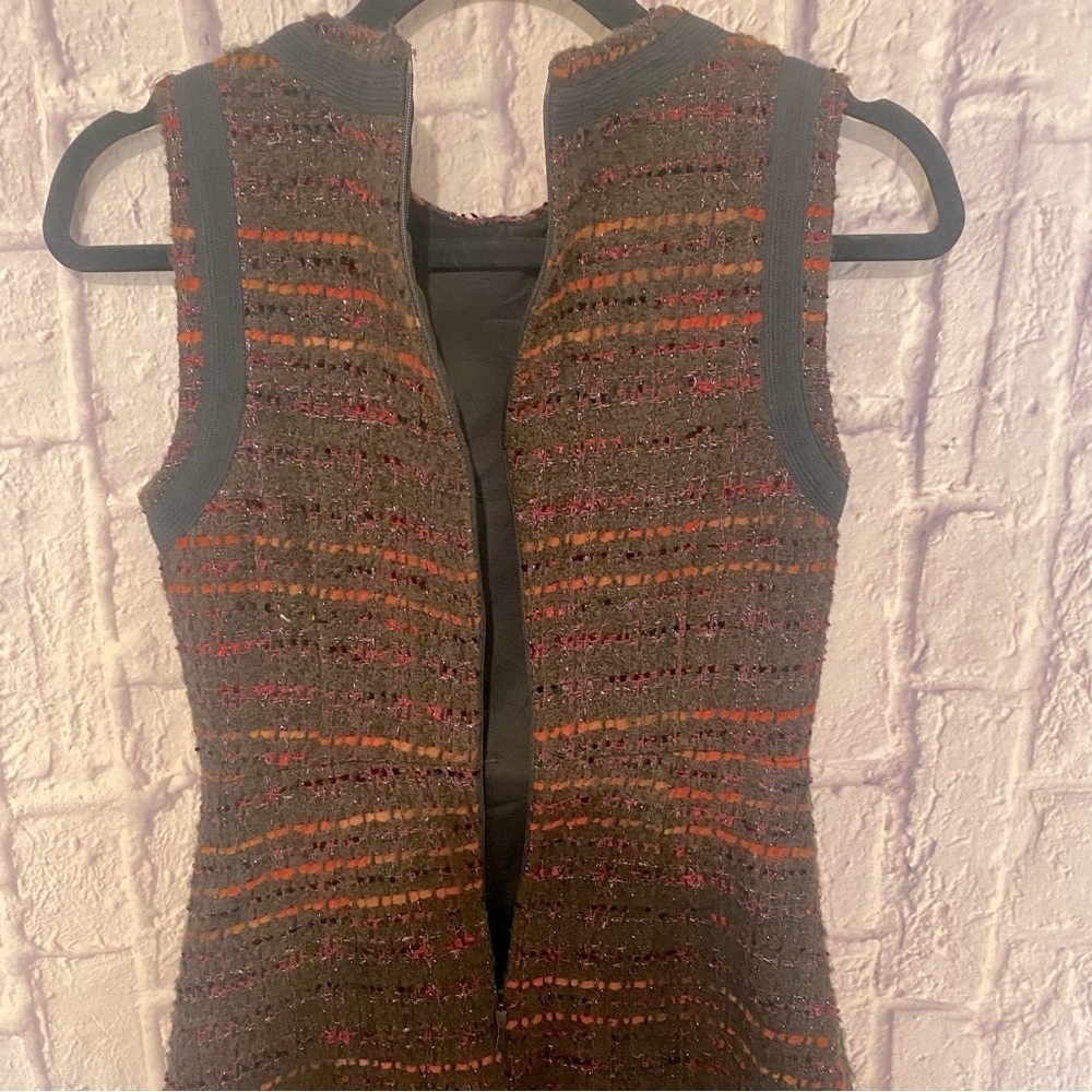 Kate Spade Tweed Sparkle So Foxy Bittersweet Sheath Mini Dress 4 Red Black - Picture 8 of 11